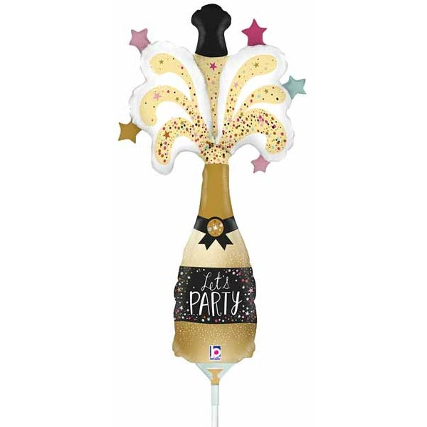 Party Champagne 14-Inch Mini Foil Balloon