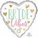 Bride Vibes 18-Inch Heart Foil Balloon