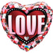Love Triangles 18" Heart-Shaped Foil Balloon
