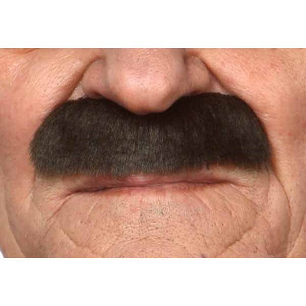 Dark Brown Costume Moustache, 8 cm x 3 cm