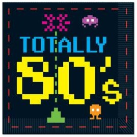 80s Luncheon Napkins, 16 Count