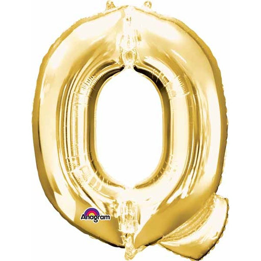 Gold Letter Q 16 Inch Air Fill Foil Balloon