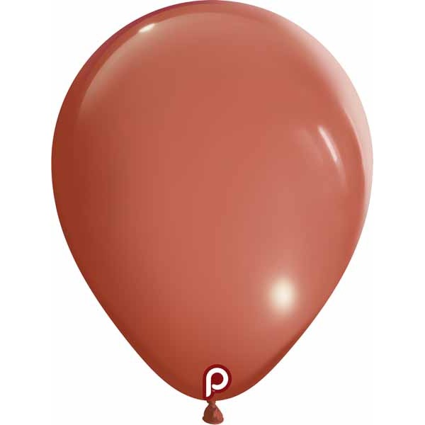 Prima Terracotta 5-Inch Round Latex Balloons, 100 Count