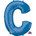 32-Inch Blue Letter C Balloon
