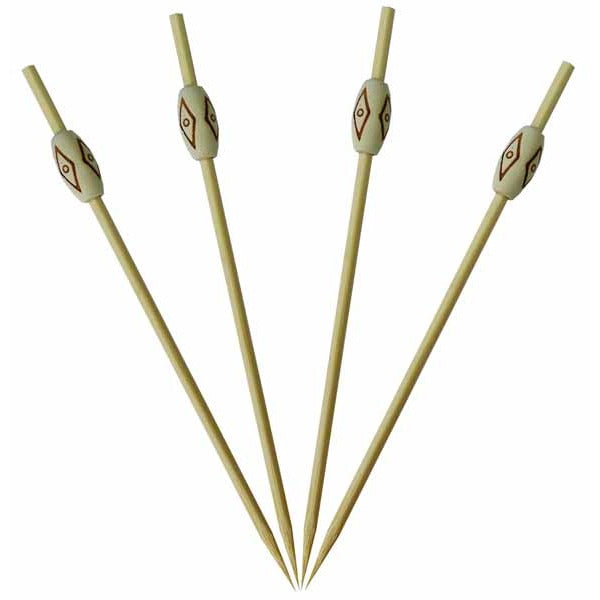 Pyrography Decorated Wooden Toothpicks