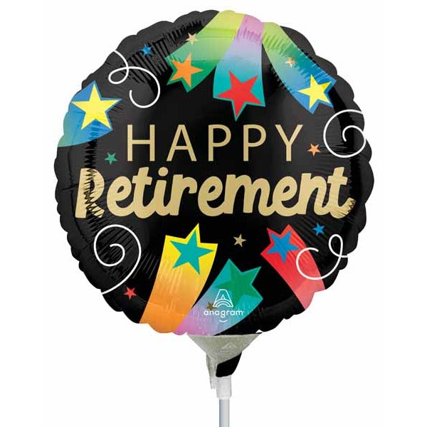 Happy Retirement 9-Inch Round Foil Balloon