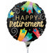 Happy Retirement 9-Inch Round Foil Balloon