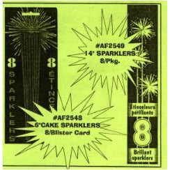 14 Inch Handheld Sparklers, 8 Pack