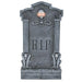 Light-Up Skull on Gargoyle Tombstone Halloween Decoration