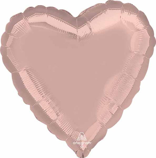 18 Inch Metallic Pearl Pastel Pink Heart Foil Balloon