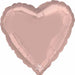 18-Inch Pastel Pink Pearl Metallic Heart Foil Balloon