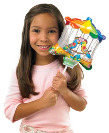 Inflate-A-Fun Mini Parrots Cage Foil Balloon