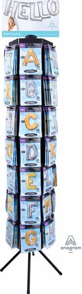 42-Peg Display for Letter and Number Helium Balloons