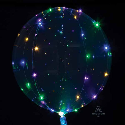 Crystal Clearz 18-Inch Clear Balloon with Multicolor LED Lights