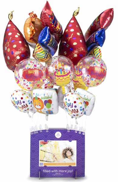 Promo Balloon Floor Display, Holds 30 Inflated Balloons
