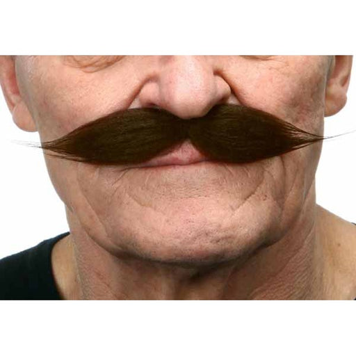 Dark Brown Costume Moustache, 19 x 3 cm