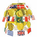 24-Inch International Flag Cascade Decoration