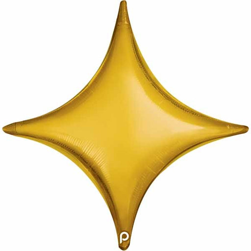 Prima Gold Starpoint 30-Inch Foil Balloons, 5 Pack