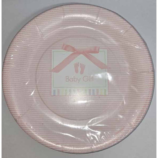 Baby Soft Pink 9-Inch Plates, 8 Count