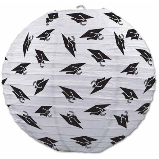 GRAD CAP PAPER LANTERNS 3/PK 9 ½"