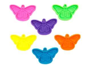 Assorted Neon Butterfly Balloon Weights, 50 Count