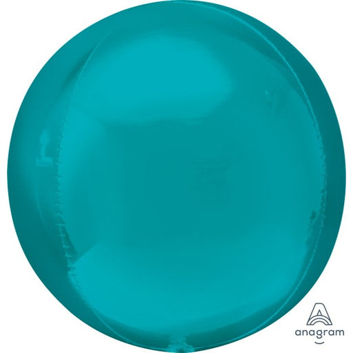 Aqua 16 Inch Orbz Foil Balloon