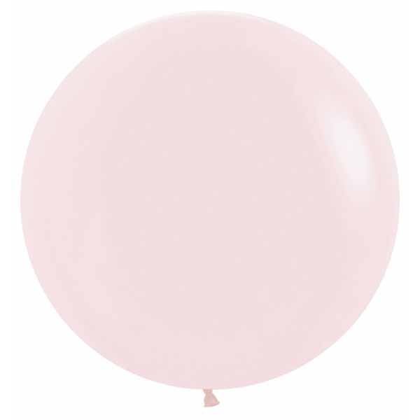 Sempertex 24-Inch Pastel Matte Pink Latex Balloons, 10 Pack