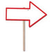 Blank Arrow Yard Sign