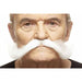 Oversized White Costume Moustache, 32 cm x 8 cm