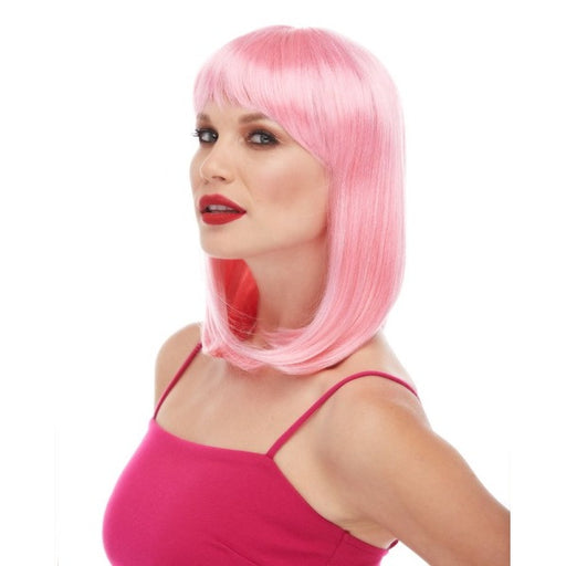 Pink Doll Costume Wig