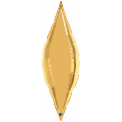 13 Inch Metallic Gold Taper Mini Shape Foil Balloon