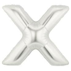 7 Inch Silver X Megaloon Letter Balloon