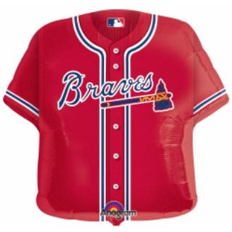 Atlanta Braves Jersey Shaped Foil Balloon