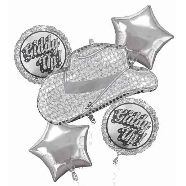 Disco Western Foil Balloon Bouquet