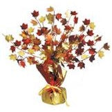 Fall Leaves Gleam 'N Burst Centerpiece, 15 Inches