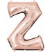 Rose Gold Letter Z Balloon, 33 Inch