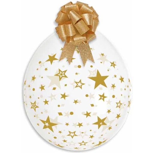 Gemar 18" Gold Stars Latex Stuffing Balloons, 25 Count