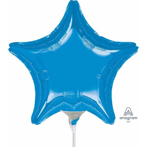 Blue Star Foil Balloon, 4 Inch