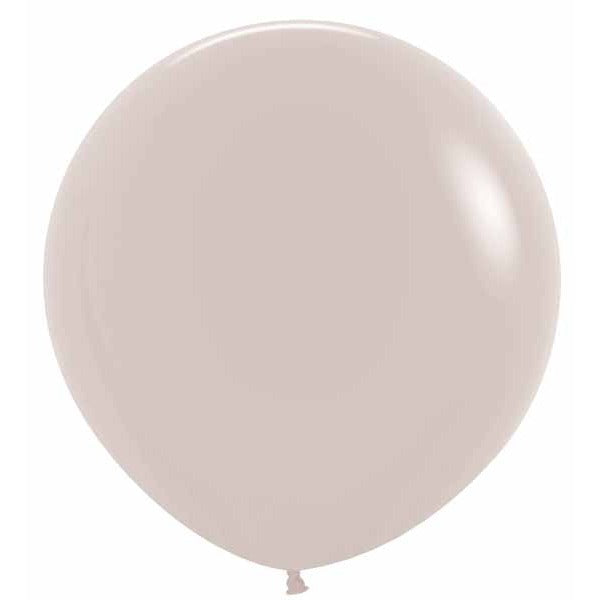 Sempertex White Sand 24-Inch Latex Balloons, 10 Pack