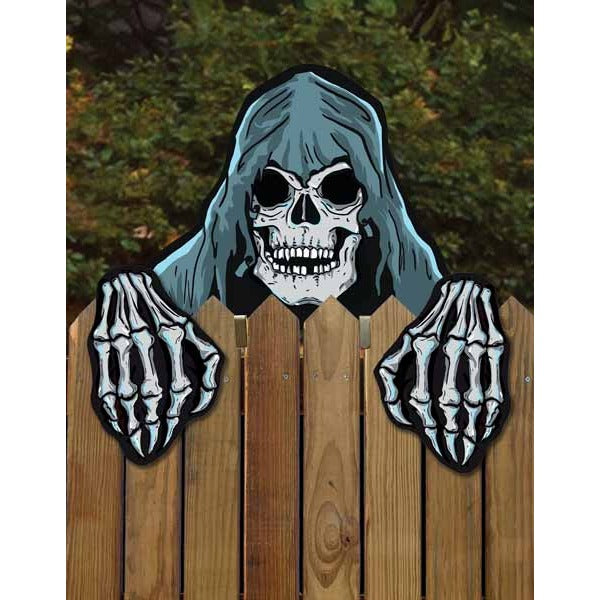 Reaper Faces Halloween Fence Decoration