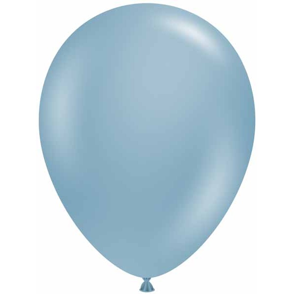 TUFTEX 5-Inch Blue Slate Latex Balloons, 50 Pack