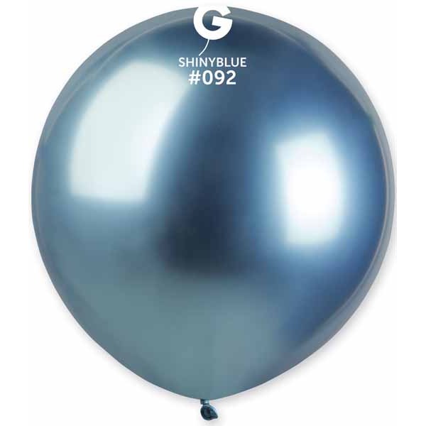 Gemar 19-Inch Shiny Blue #092 Latex Balloons, 25 Count