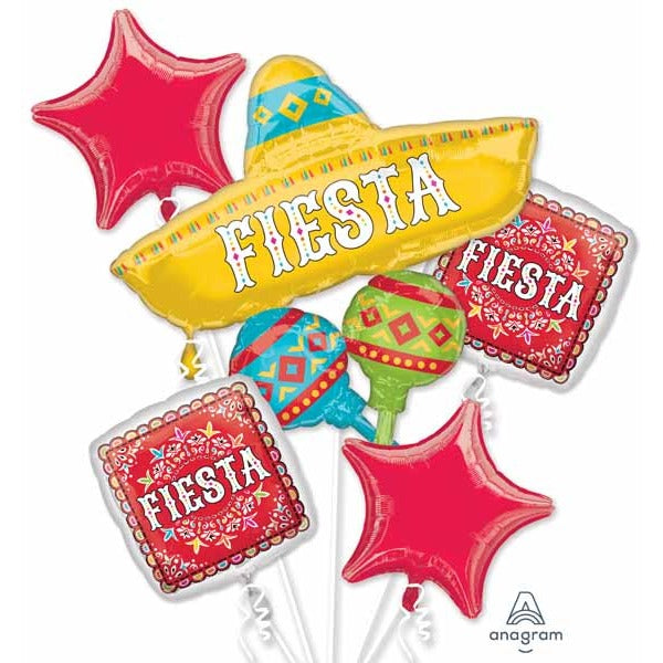Papel Picado Fiesta Foil Balloon Bouquet