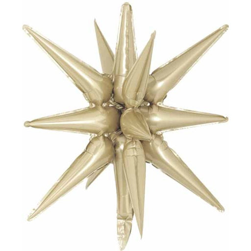 DecoChamp Champagne Starburst Foil Balloon, 22 Inch