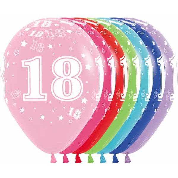 NUMBER "18" ASST 11" SEMPERTEX 50/BG