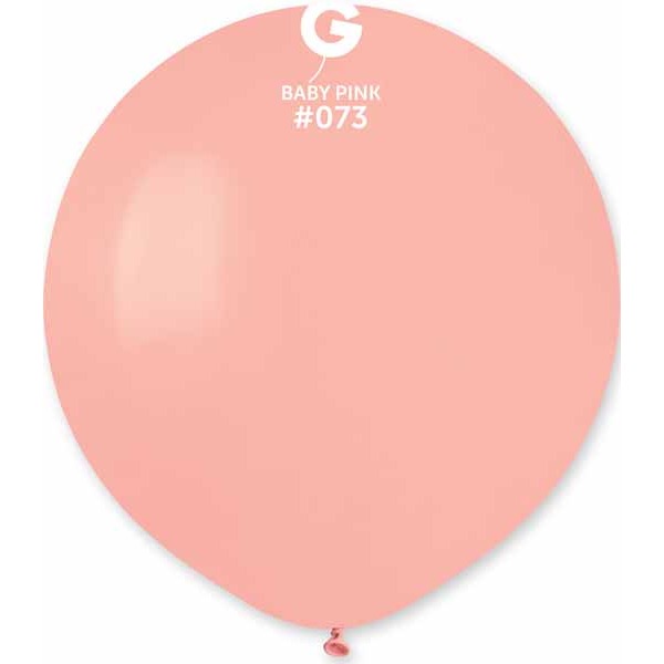 Gemar 19" Baby Pink Latex Balloons, 25 Count