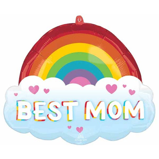 Best Mom Rainbow 25-Inch Foil Balloon