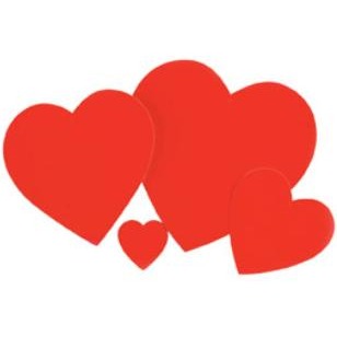 15-Inch Red Heart Cutout