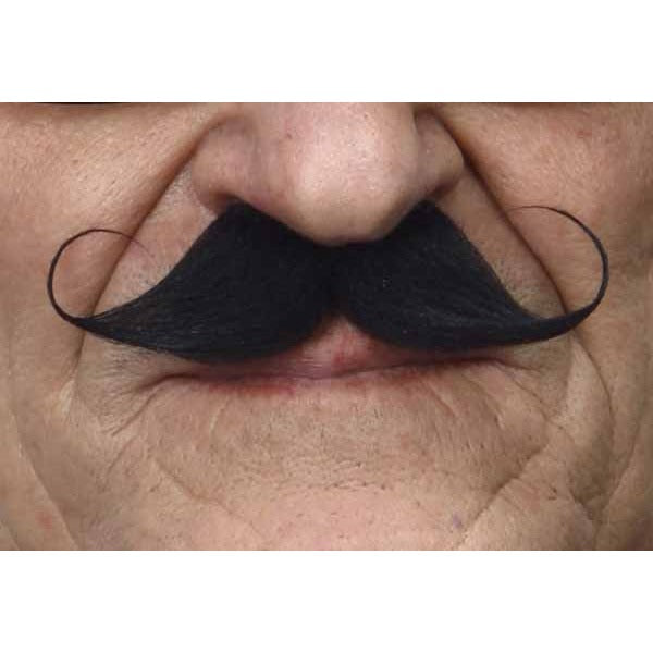 Black Self Adhesive Fake Moustache, 9.5 x 5 cm