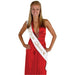 Prom Queen Satin Sash, 33" x 4"